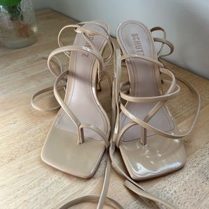 Schutz square toe heels